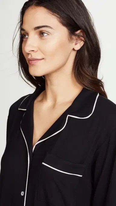 Eberjey Gisele Sleep Shirt Black/orbet Pink | Thumbnail 5 Eberjey Gisele Sleep Shirt Black/orbet Pink | Thumbnail 5