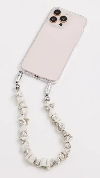 ossa Ribbon Pave Wristlet Diamond White One Size | Thumbnail 2