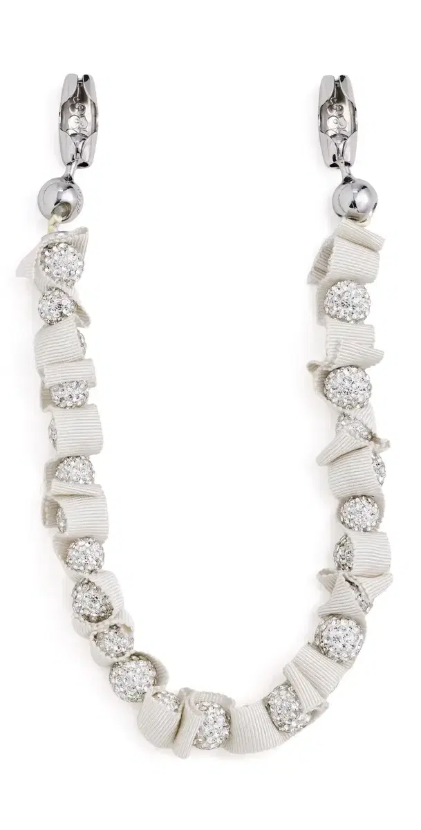 Ossa Ribbon Pave Wristlet Diamond White One Size