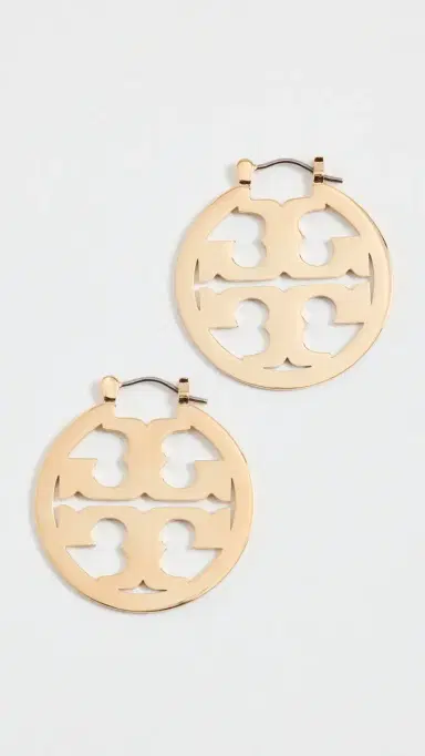 Tory Burch Small Icon Hoop Earrings | Thumbnail 2