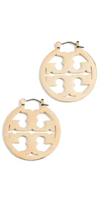 Tory Burch Small Icon Hoop Earrings | Thumbnail 1
