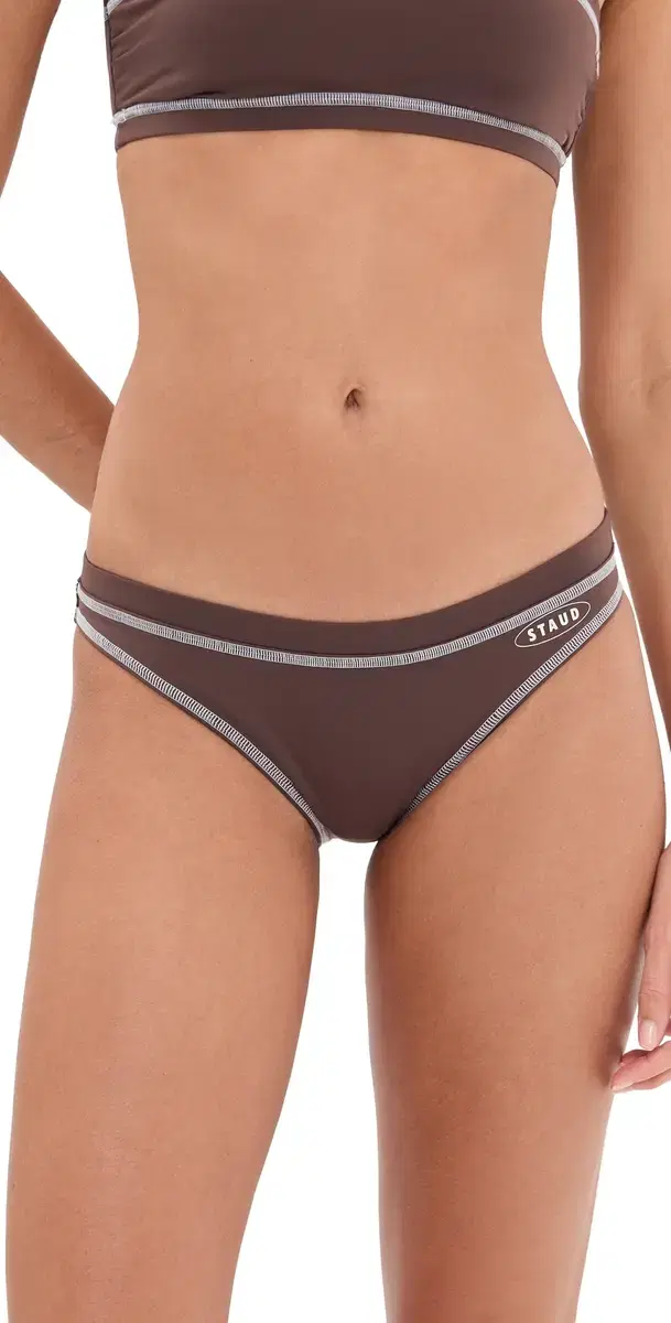 STAUD Gemma Bikini Bottoms Java