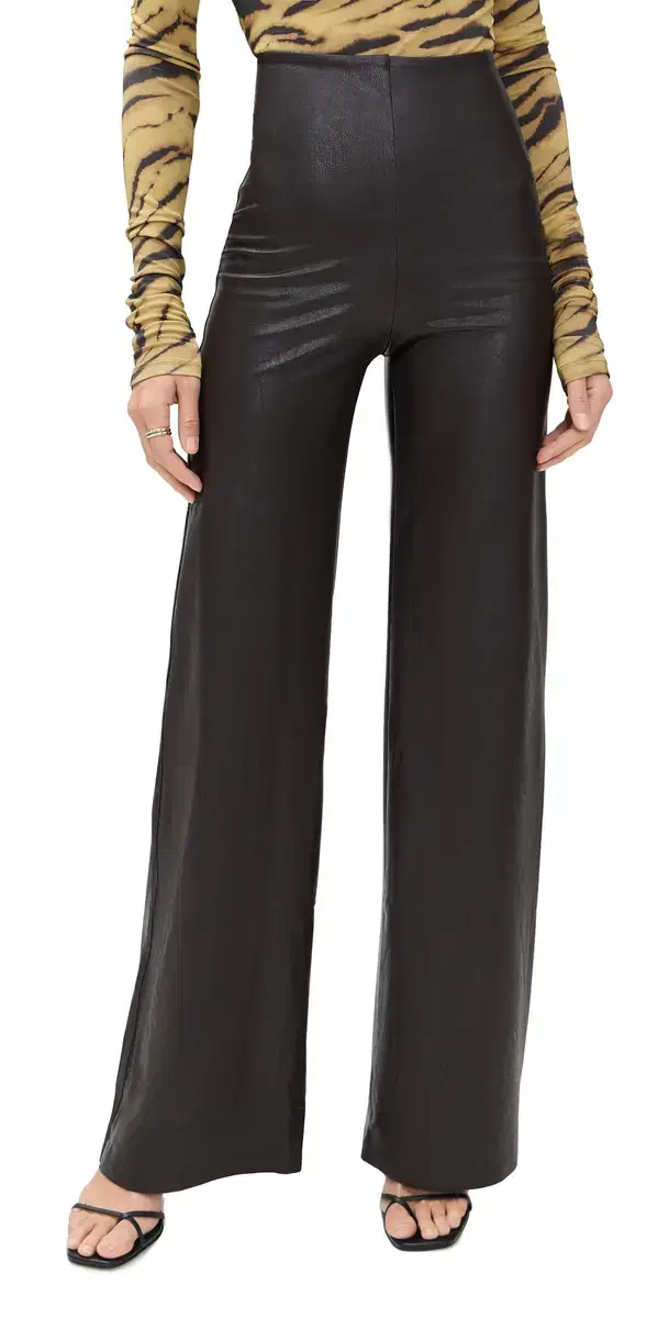 Commando Faux eather Wide eg Pants Espresso