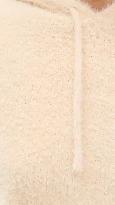 LE BOP Fuzzy Hoodie Oyster | Thumbnail 6
