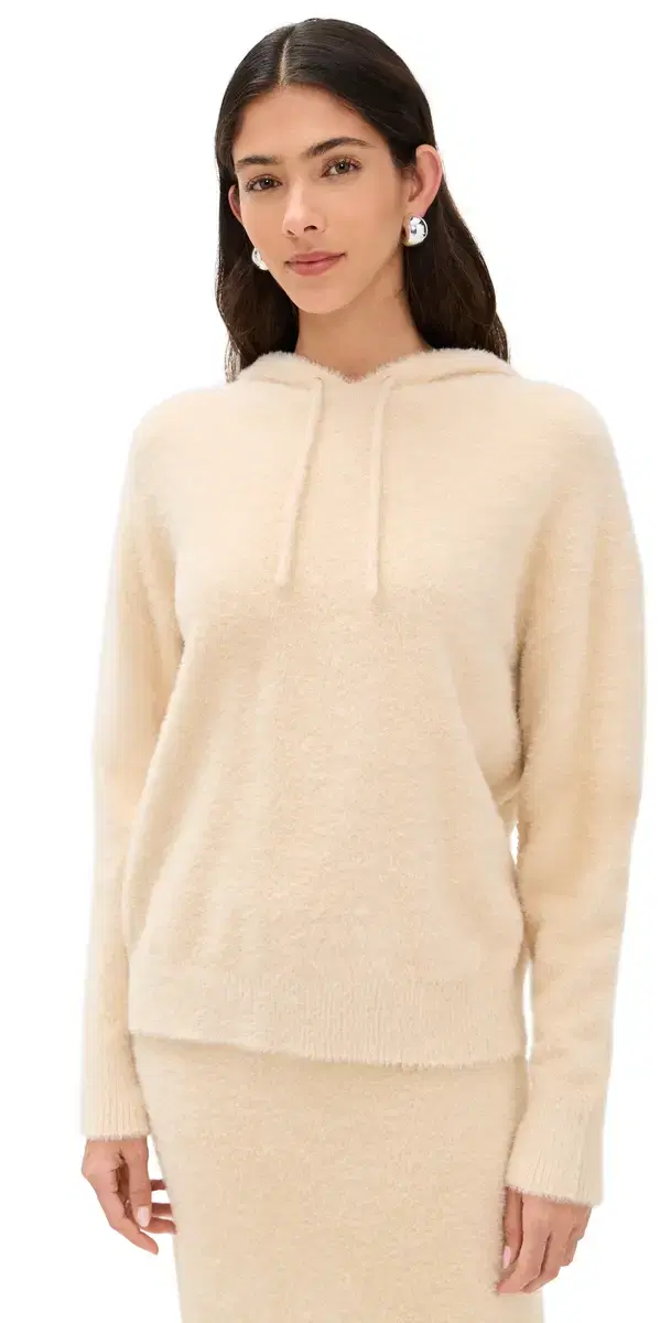 LE BOP Fuzzy Hoodie Oyster