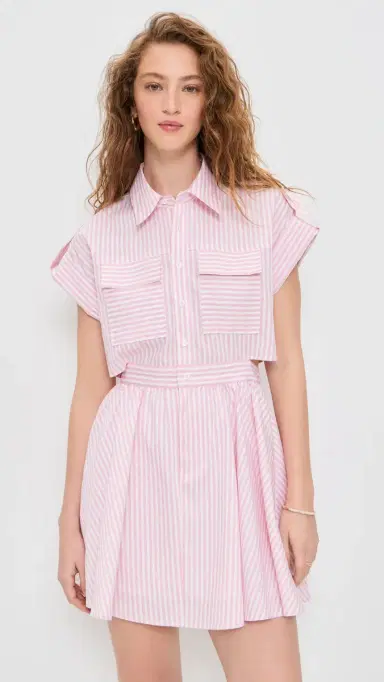 o.p.t o. p.t Rowe Dress Pink Stripe | Thumbnail 2