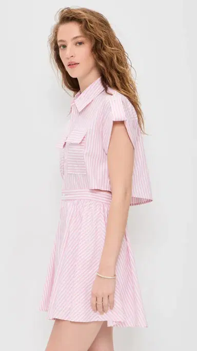 o.p.t o. p.t Rowe Dress Pink Stripe | Thumbnail 4