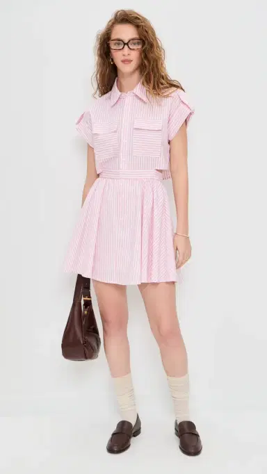 o.p.t o. p.t Rowe Dress Pink Stripe | Thumbnail 5