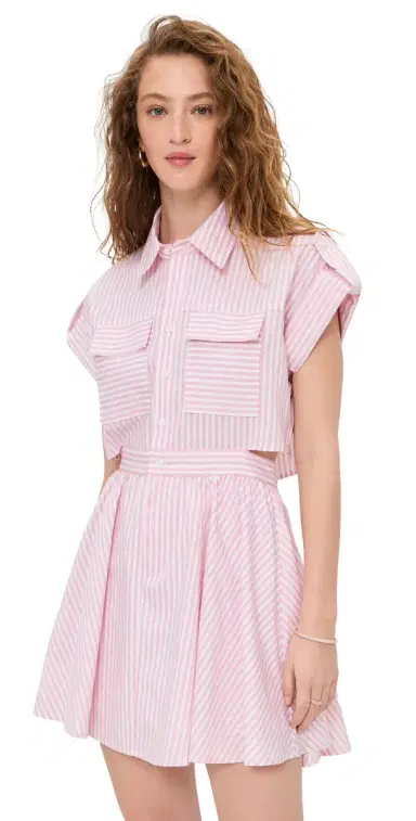o.p.t o. p.t Rowe Dress Pink Stripe | Thumbnail 1