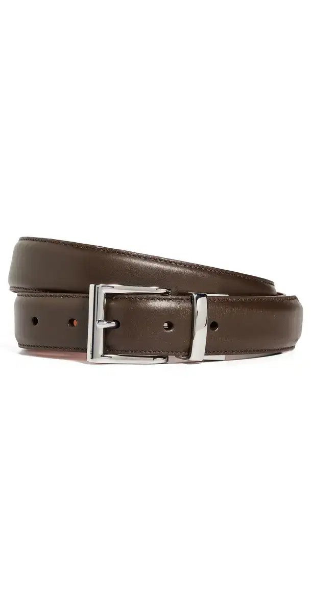 Reversible Saddle Leather Belt Brown/Cognac