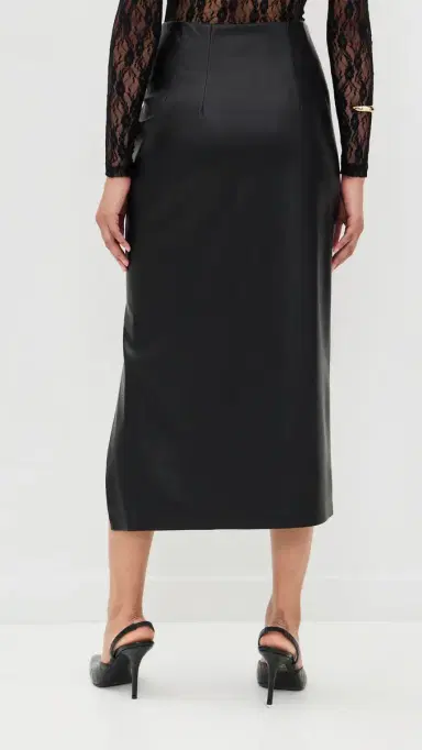 LE BOP Louisa Faux Leather Skirt Black | Thumbnail 3 LE BOP Louisa Faux Leather Skirt Black | Thumbnail 3