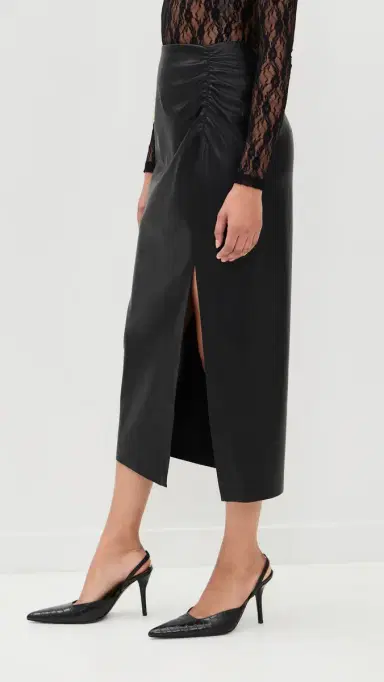 LE BOP Louisa Faux Leather Skirt Black | Thumbnail 4 LE BOP Louisa Faux Leather Skirt Black | Thumbnail 4