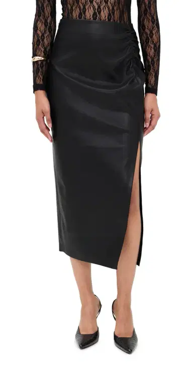 LE BOP Louisa Faux Leather Skirt Black | Thumbnail 1 LE BOP Louisa Faux Leather Skirt Black | Thumbnail 1