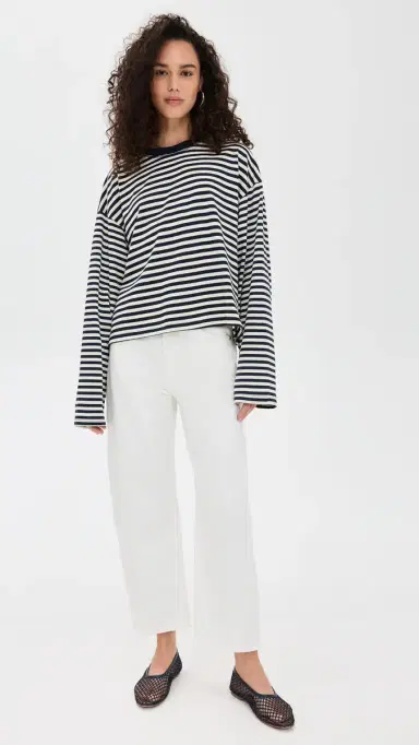 LIONESS Bloom Long Sleeve Navy Stripe | Thumbnail 5 LIONESS Bloom Long Sleeve Navy Stripe | Thumbnail 5
