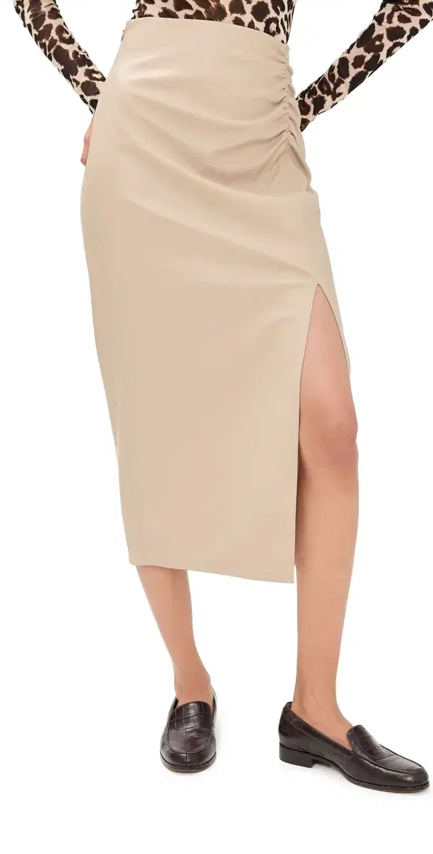LE BOP Louisa Faux Leather kirt and
