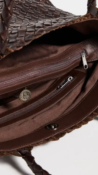 DRAGON DIFFUSION Vintage Mesh Tote Dark Brown One Size | Thumbnail 6 DRAGON DIFFUSION Vintage Mesh Tote Dark Brown One Size | Thumbnail 6
