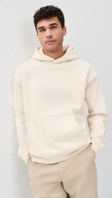 Beyond Yoga Classic Fleece Hoodie Bone L | Thumbnail 2
