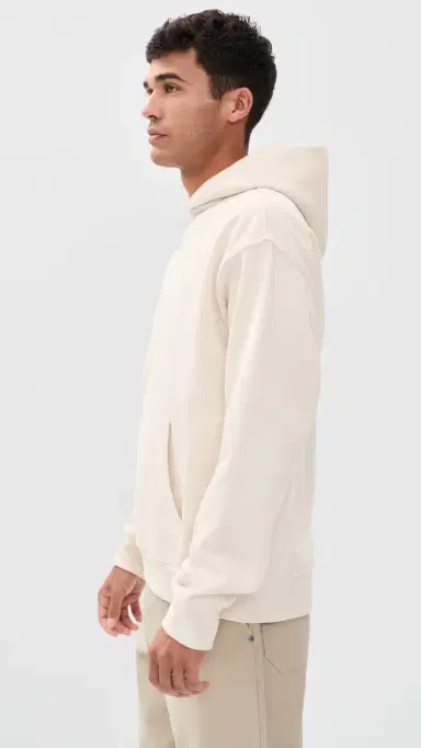 Beyond Yoga Classic Fleece Hoodie Bone L | Thumbnail 4