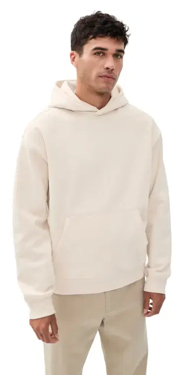 Beyond Yoga Classic Fleece Hoodie Bone L | Thumbnail 1