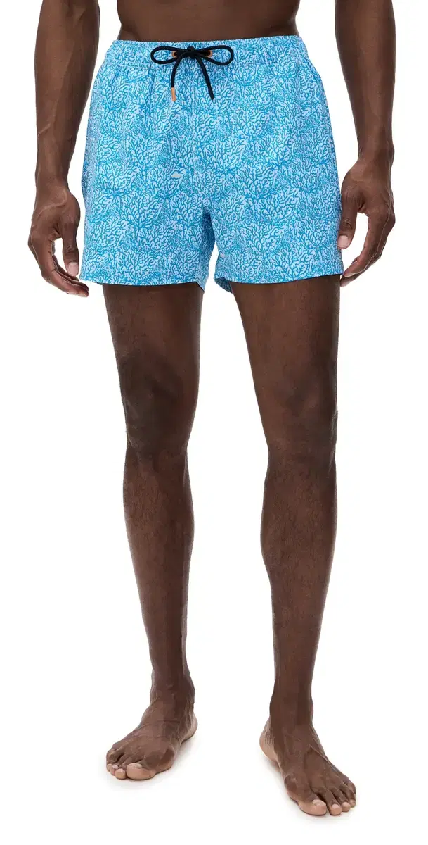 Ademir Swim Trunks 4 Light Blue Coral/No Fishing