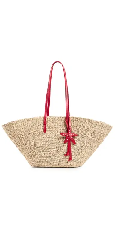 Poolside Bags The East West Charm Tote Tomato One Size | Thumbnail 1 Poolside Bags The East West Charm Tote Tomato One Size | Thumbnail 1