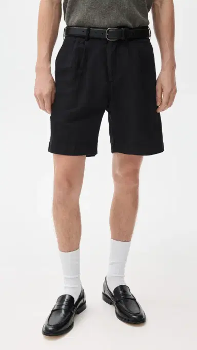 Knickerbocker Canal Cotton & Linen Pleated Shorts 8 | Thumbnail 2