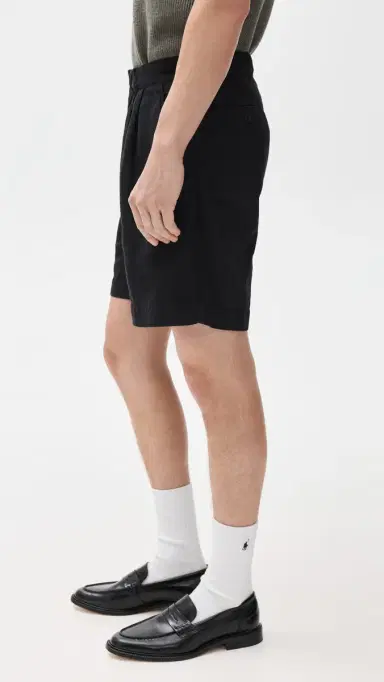 Knickerbocker Canal Cotton & Linen Pleated Shorts 8 | Thumbnail 4
