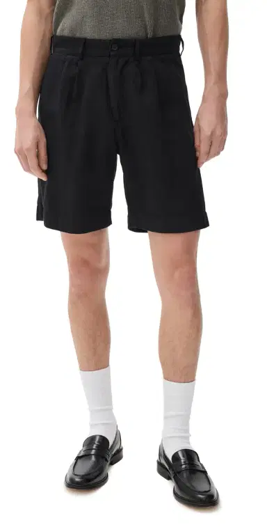 Knickerbocker Canal Cotton & Linen Pleated Shorts 8 | Thumbnail 1