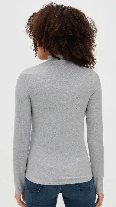 Jamie Haller The Mock Neck Heather Grey | Thumbnail 4 Jamie Haller The Mock Neck Heather Grey | Thumbnail 4