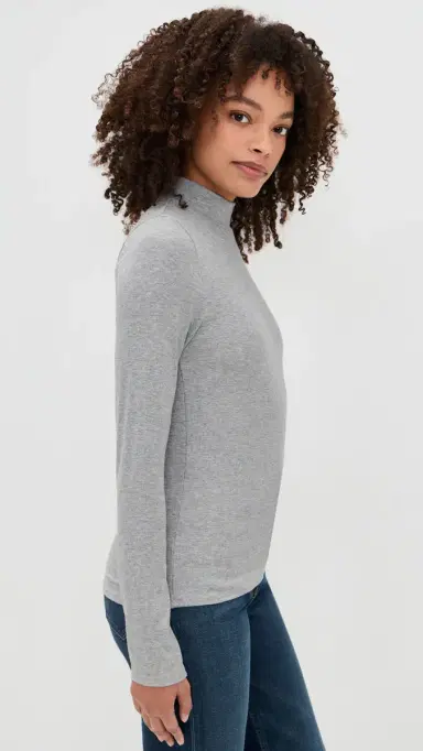 Jamie Haller The Mock Neck Heather Grey | Thumbnail 5 Jamie Haller The Mock Neck Heather Grey | Thumbnail 5