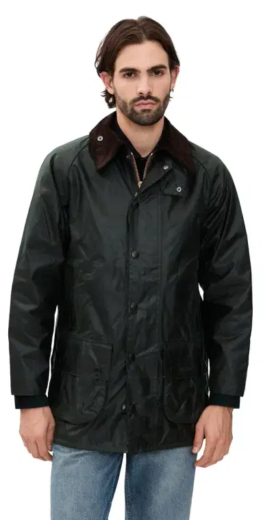 Barbour Beaufort Wax Jacket Sage 40 | Thumbnail 1