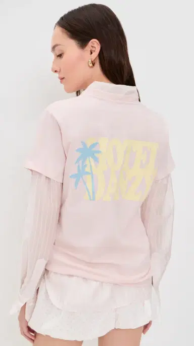 DANZY On Holiday Vintage Fit Tee Pink L | Thumbnail 3