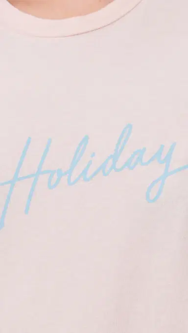 DANZY On Holiday Vintage Fit Tee Pink L | Thumbnail 6