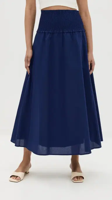 Hill House Home The Delphine Nap Skirt Navy | Thumbnail 2