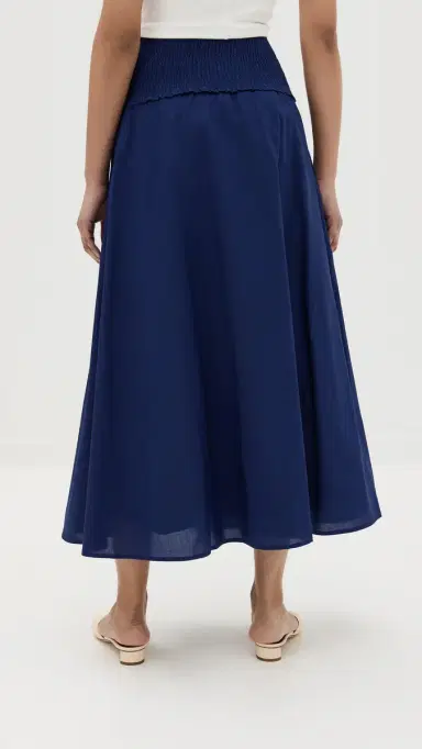 Hill House Home The Delphine Nap Skirt Navy | Thumbnail 3