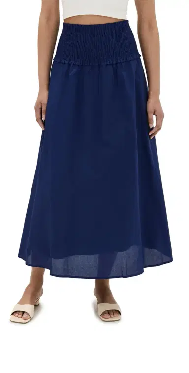 Hill House Home The Delphine Nap Skirt Navy | Thumbnail 1