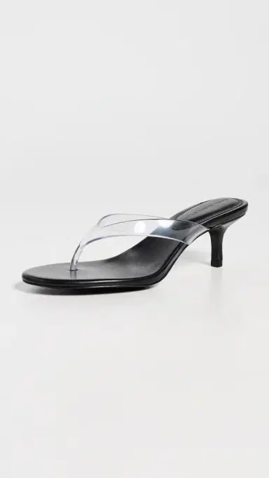 Black Suede Studio KG 50 Sandals Black Leather/Clear PVC | Thumbnail 2 Black Suede Studio KG 50 Sandals Black Leather/Clear PVC | Thumbnail 2