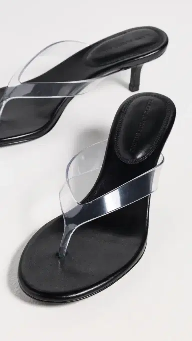 Black Suede Studio KG 50 Sandals Black Leather/Clear PVC | Thumbnail 5 Black Suede Studio KG 50 Sandals Black Leather/Clear PVC | Thumbnail 5