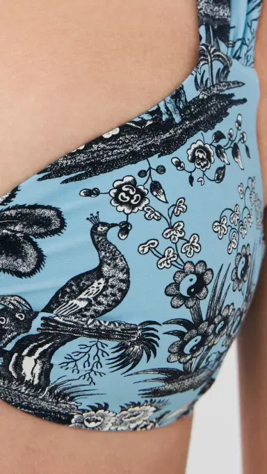 Staud Janie Bikini Top Sky Toile XS | Thumbnail 6
