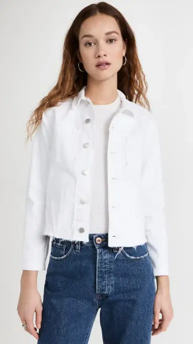 L'Agence Janelle lim Jacket Blanc | Thumbnail 2