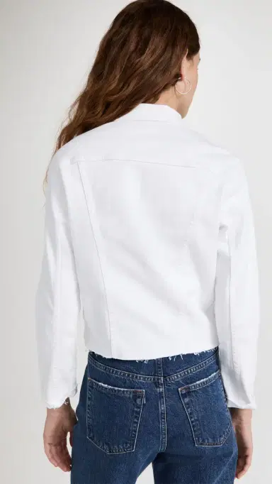 L'Agence Janelle lim Jacket Blanc | Thumbnail 3