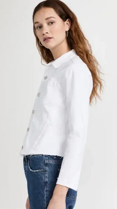 L'Agence Janelle lim Jacket Blanc | Thumbnail 4