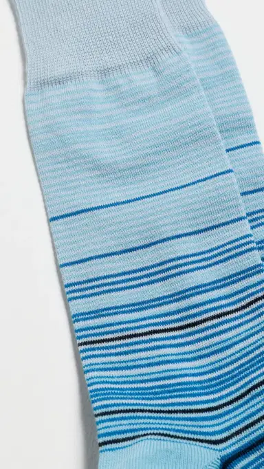 Paul Smith Marcel Stripe Socks Turquoise One Size | Thumbnail 3