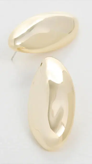 Luv Aj The XL Chrome Orb Studs Gold One Size | Thumbnail 4