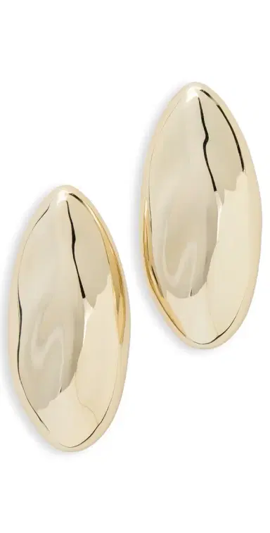 Luv Aj The XL Chrome Orb Studs Gold One Size | Thumbnail 1