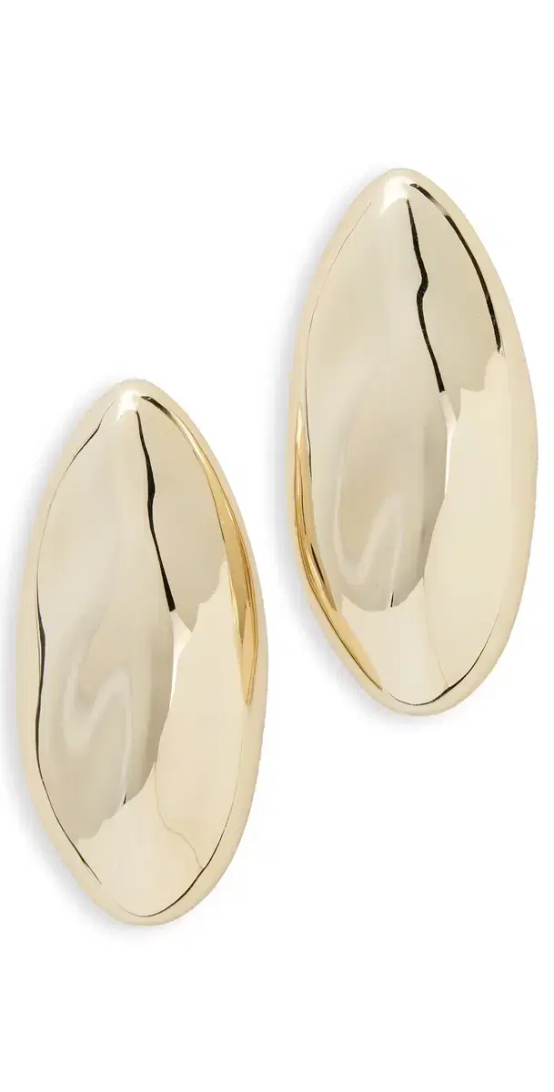 The XL Chrome Orb Studs Gold One Size