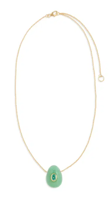 Lizzie Fortunato Constance Necklace In Green Aventurine Green One Size | Thumbnail 6