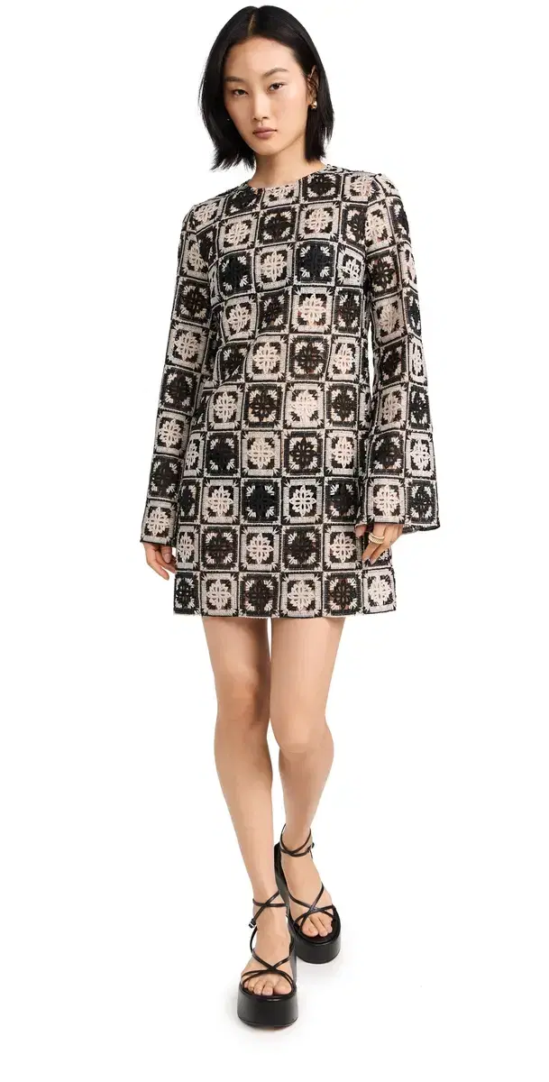Mini upremes wing Dress Mini Tiles Macrame