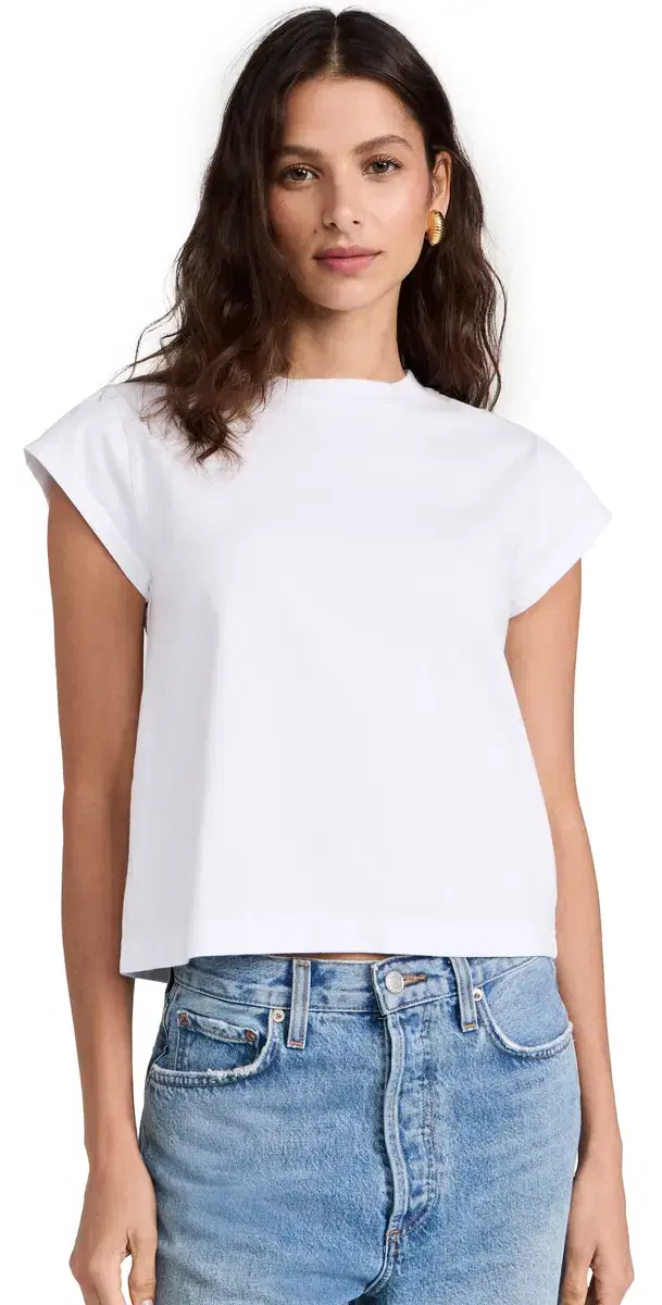 Bryce Cap leeve Tee White