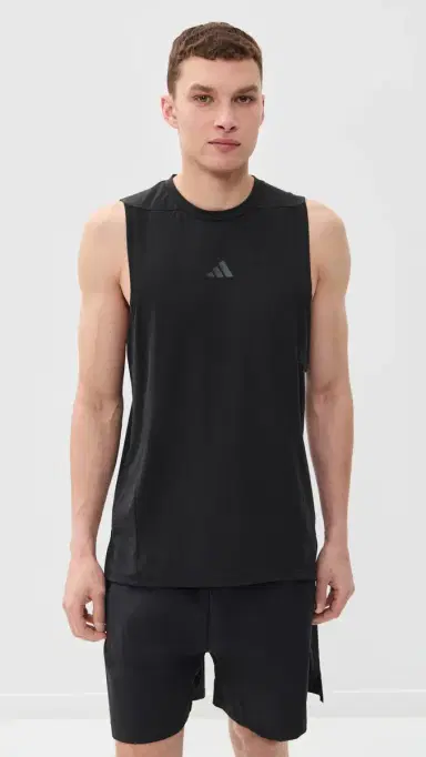 Adidas Designed For Training Workout Tank Top Black S | Thumbnail 2